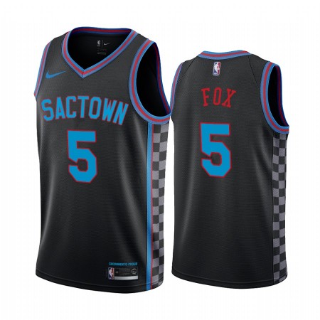 Herren NBA Sacramento Kings Trikot De Aaron Fox 5 2020-21 City Edition Swingman